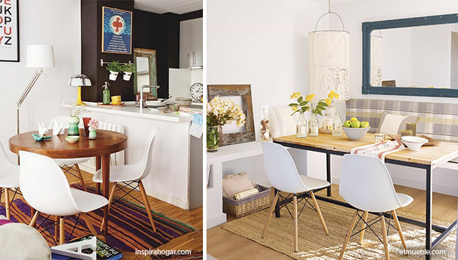 How to decorate a dining room | Blog Versa Home Eat in space table shape and chairs; different light